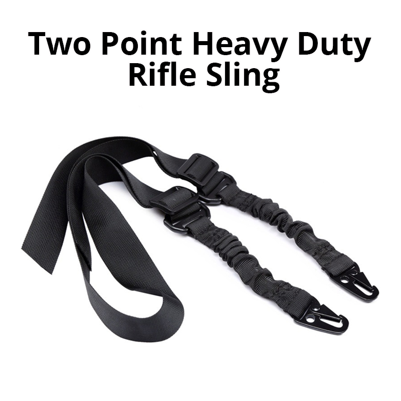 Outdoor Hunting Rifle - Tactical Two Points Sling Bungee Shoulder