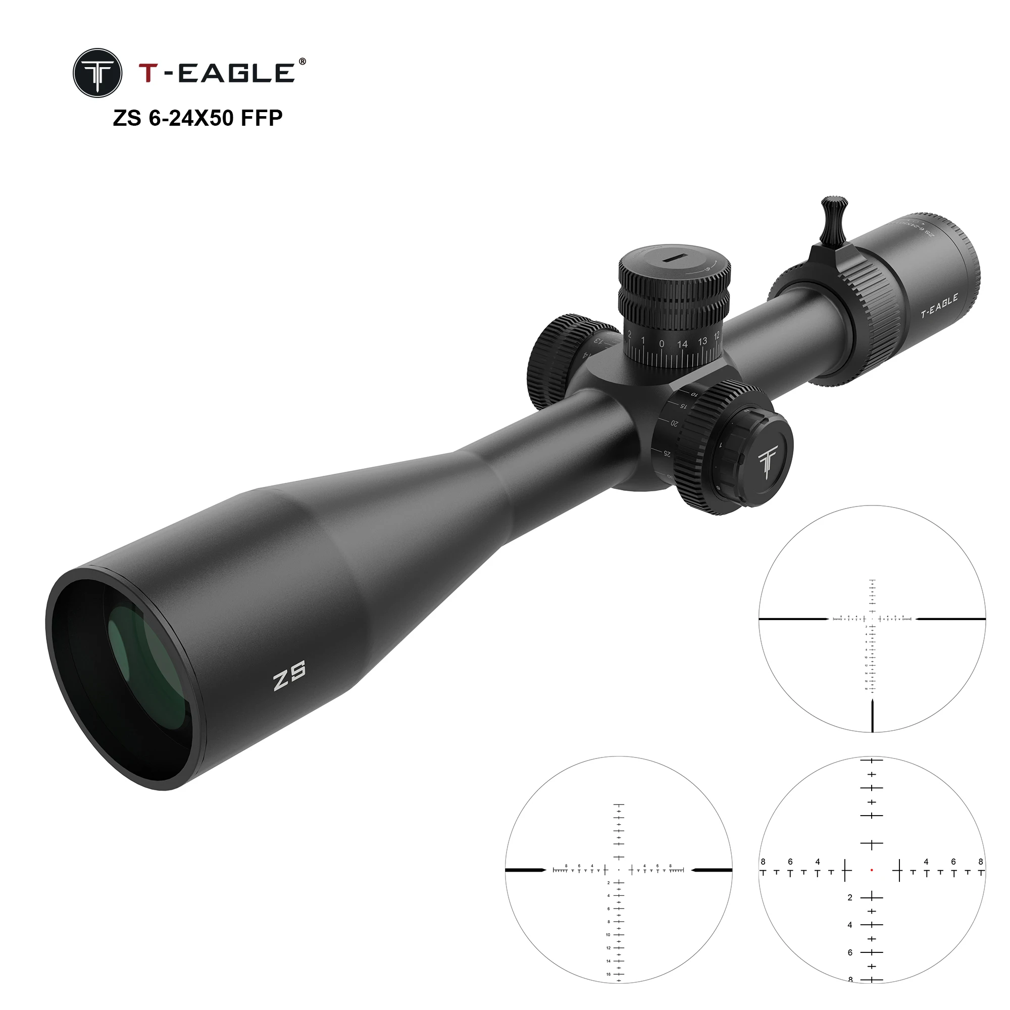 Outdoor Hunting Rifle - T-EAGLE ZS 6-24x50 FFP Tactical Zero
