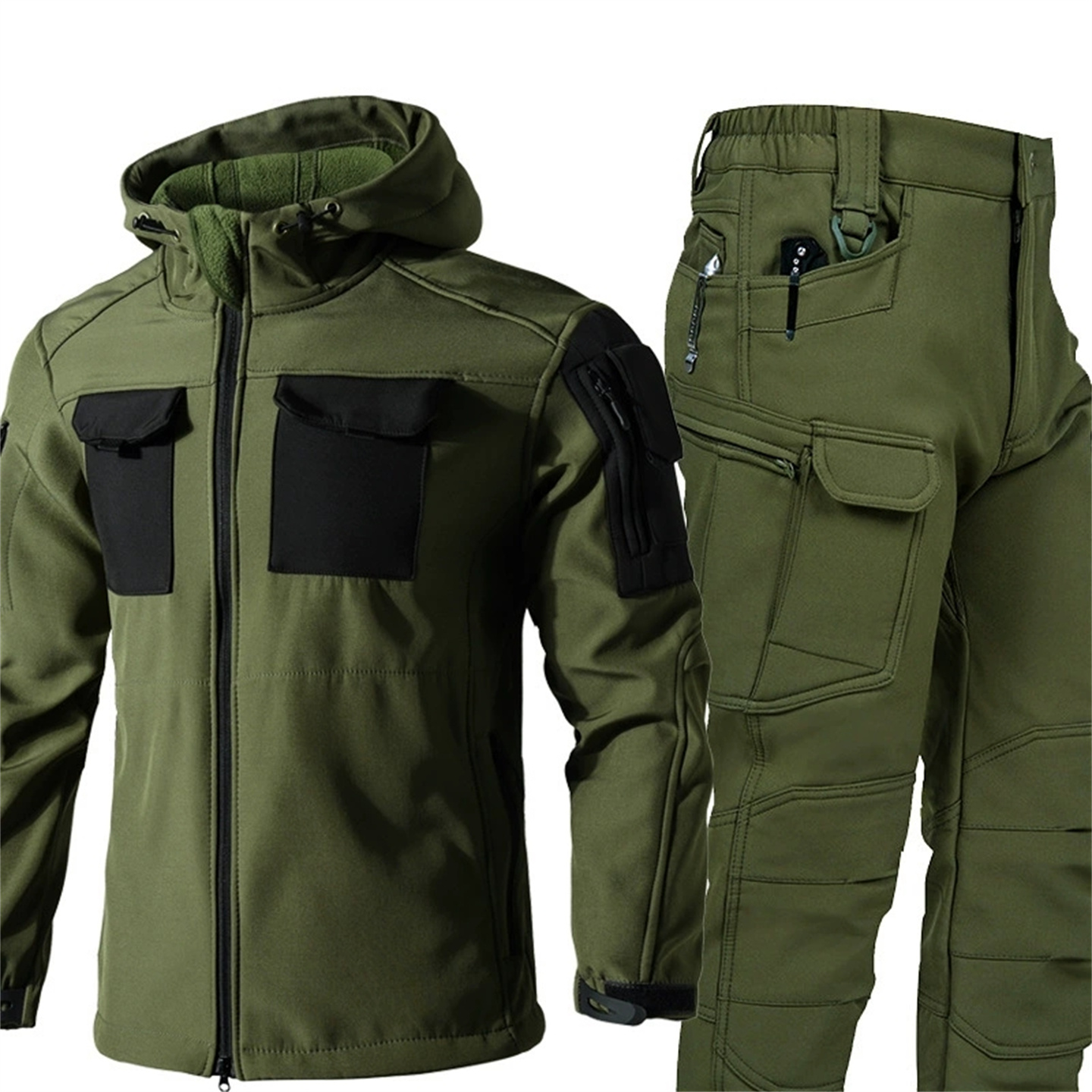 Winter Outdoor Thermal Soft Sh - Outdoor Hunting Coat 评论和价格