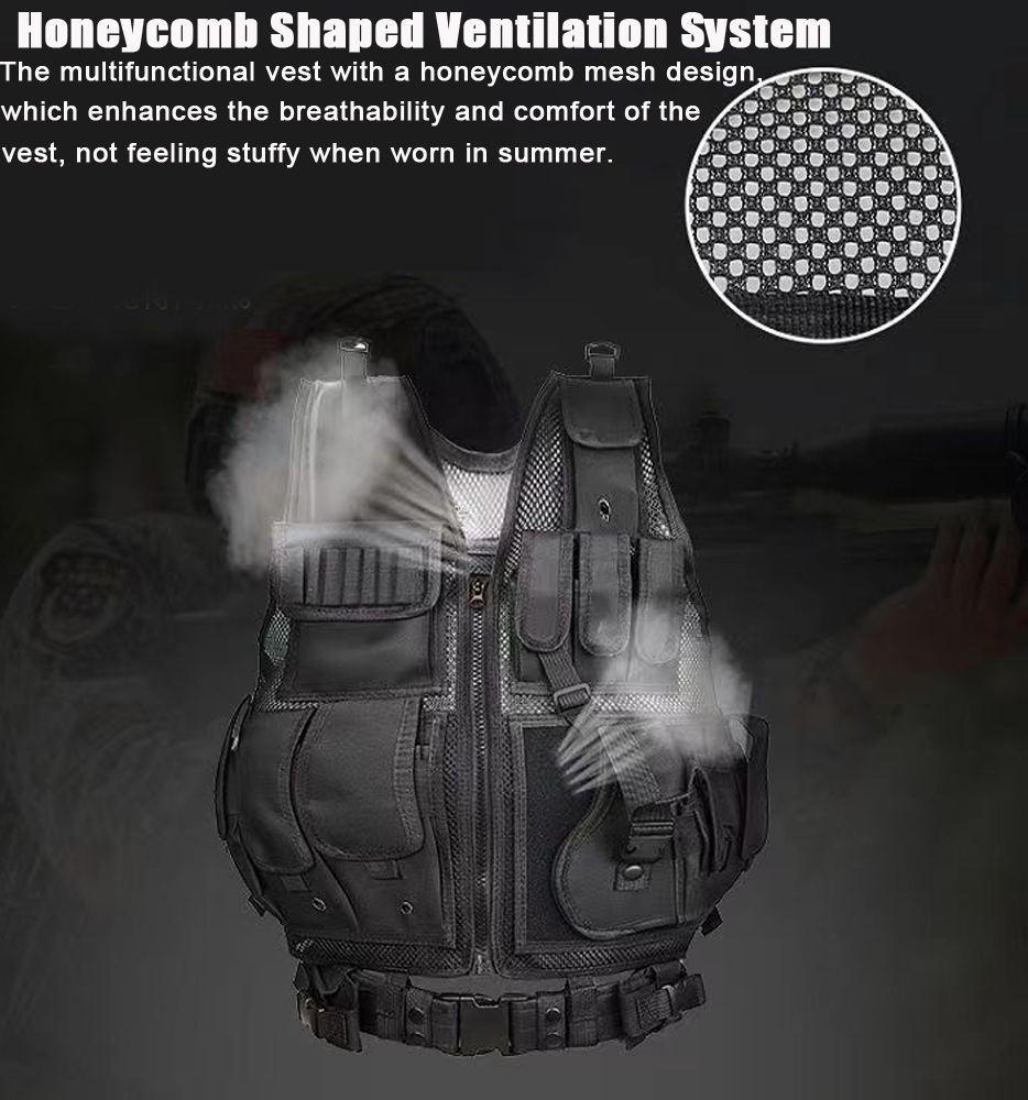 Adjustable Molle Tactical Vest - Outdoor Hunting Coat 评论和价格