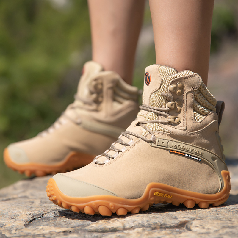 Cow Leather Men Winter Hiking  - Outdoor Hunting Fabric 评论和价格