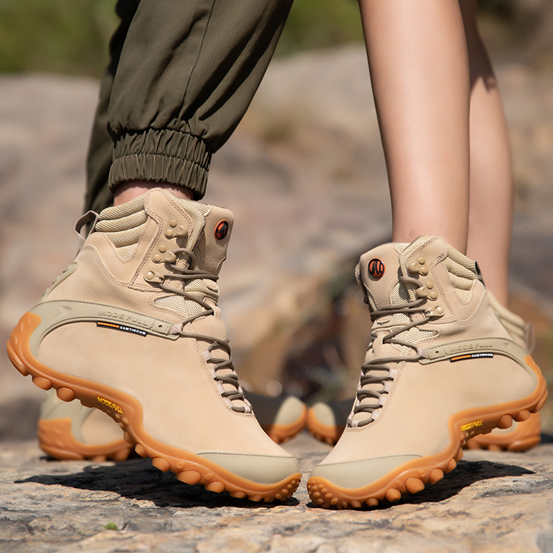 Cow Leather Men Winter Hiking  - Outdoor Hunting Fabric 评论和价格
